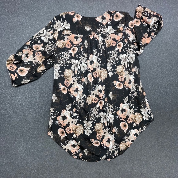 Brand: MPH Collection, Size:Unknown possibly 1X,  Color:Black, peach, white - Picture 2 of 13